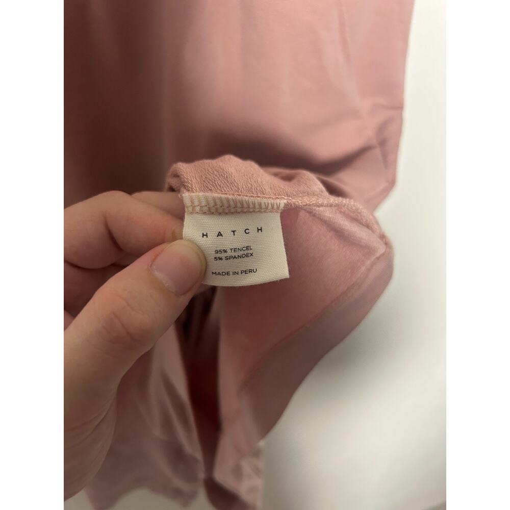 HATCH Collection Womens Mauve Pink Tencel Faux Wrap Romper Size 0/XS - Picture 6 of 7